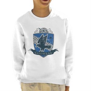 Harry Potter Ravenclaw Quidditch Distressed Shield Kid's Sweatshirt