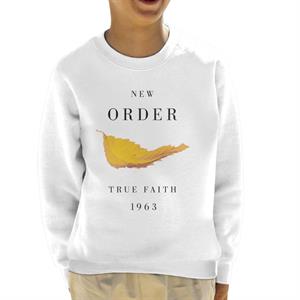 New Order True Faith Record Leaf Art Kid's Sweatshirt