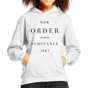 New Order Substance Album Art Kid's Hooded Sweatshirt