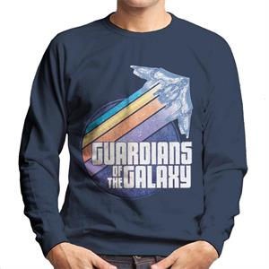 Marvel Guardians Of The Galaxy Ship Colour Streaks Men's Sweatshirt