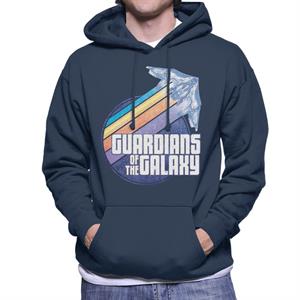 Marvel Guardians Of The Galaxy Ship Colour Streaks Men's Hooded Sweatshirt
