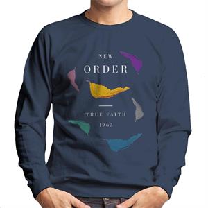 New Order True Faith 1963 Multi Leaf Art Men's Sweatshirt