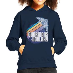 Marvel Guardians Of The Galaxy Ship Colour Streaks Kid's Hooded Sweatshirt