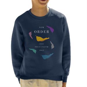 New Order True Faith 1963 Multi Leaf Art Kid's Sweatshirt