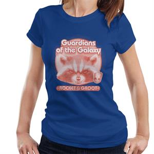 Marvel Guardians Of The Galaxy Rocket And Groot Retro Women's T-Shirt