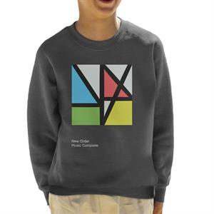 New Order Music Complete Light Text Tour Art Kid's Sweatshirt
