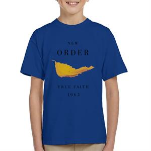 New Order True Faith Record Leaf Art Kid's T-Shirt