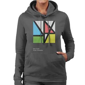 New Order Music Complete Light Text Tour Art Women's Hooded Sweatshirt