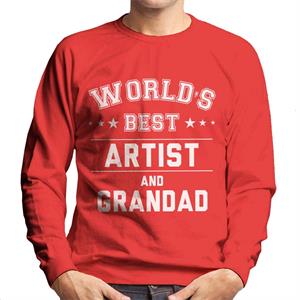 Worlds Best Artist And Grandad Men's Sweatshirt
