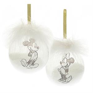 Disney Collectible Christmas Bauble Set (Mickey & Minnie)