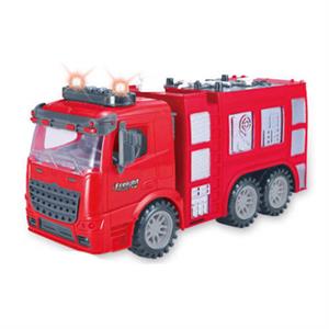 Friction Powered Fire Engine Truck with Lights & Sound (A)