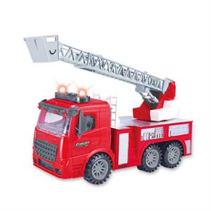 Friction Powered Fire Engine Truck with Lights & Sound (B)
