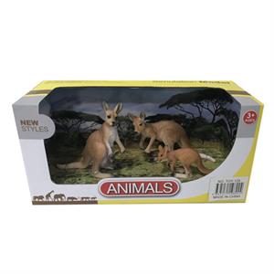 Resin Animal Simulation Model Set (Kangaroo)