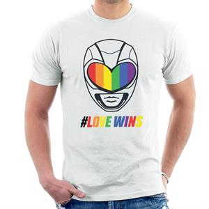 Power Rangers Love Wins Rainbow Visor Men's T-Shirt