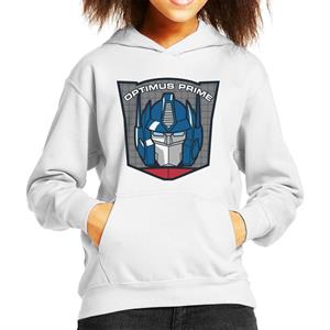 Transformers Optimus Prime Retro Face Badge Kid's Hooded Sweatshirt