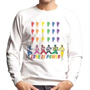 Power Rangers Love Is Power Men's Sweatshirt