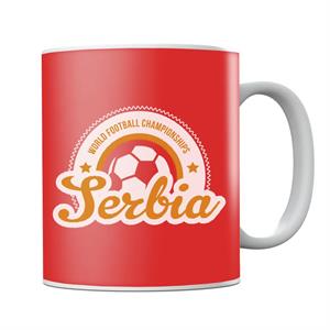 Serbia World Football Sunrise Logo Mug