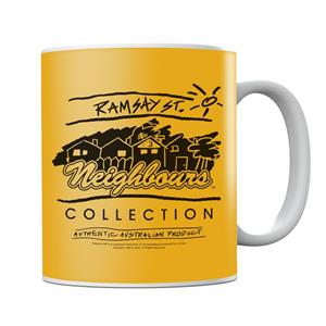 Neighbours Retro Illustration Mug