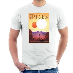 NASA Kelper 16b Interplanetary Travel Poster Men's T-Shirt