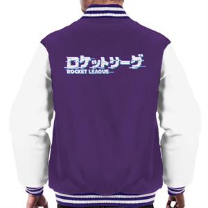 Rocket League Light Tokyo Glitch Logo Men's Varsity Jacket