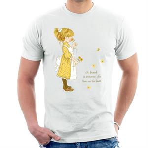 Holly Hobbie A Friend Lives In The Heart Men's T-Shirt