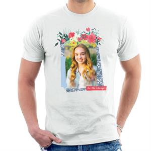 Holly Hobbie Be The Change Floral Border Men's T-Shirt