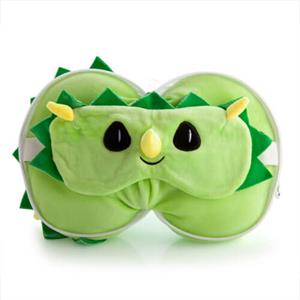 Smoosho's Pals Travel Mask & Pillow (Triceratops)