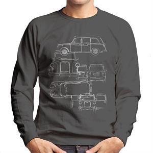 London Taxi Company Blueprint Men's Sweatshirt