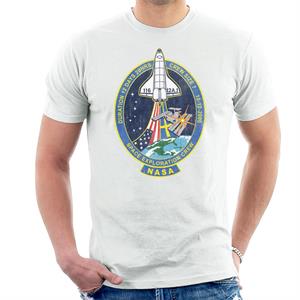 NASA STS 116 Discovery Mission Badge Distressed Men's T-Shirt