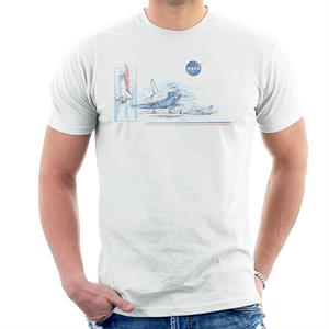 NASA Liftoff From Space Centre Men's T-Shirt