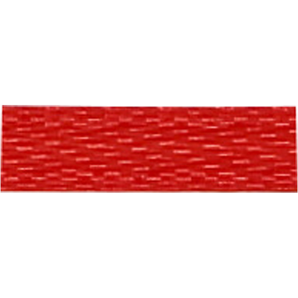 Satin Ribbon, W: 10 mm, Red, 100 M, 1 Roll