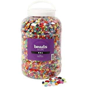 Bucket of Plastic Beads