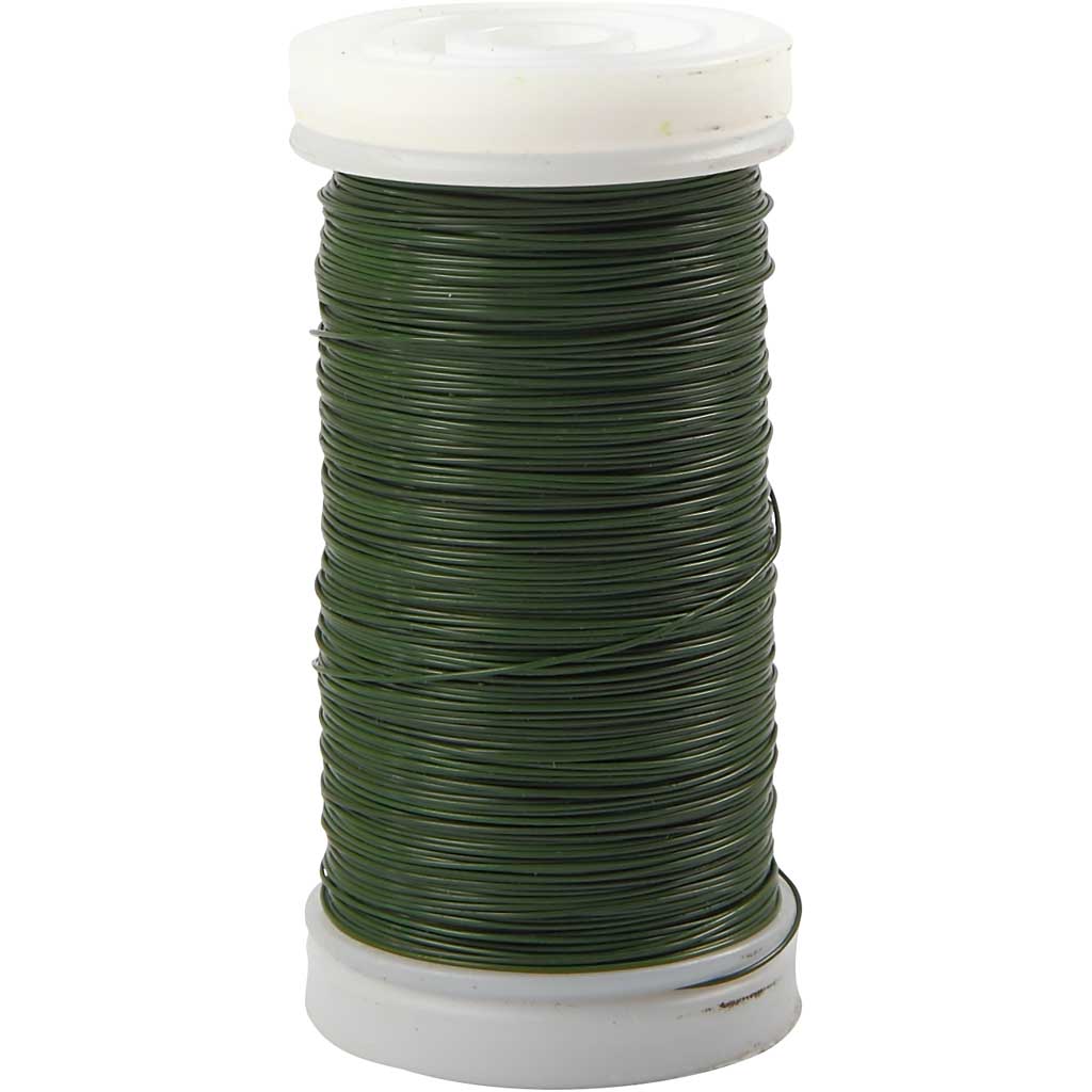 Florist Wire, thickness 0,31 mm, 100 g, green, 160 m/ 1 roll