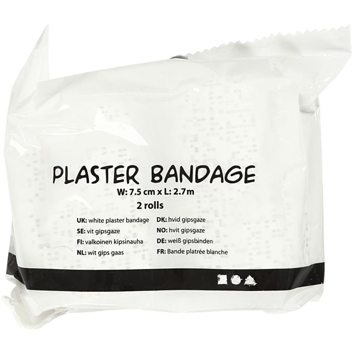 Plaster Gauze, L: 2,7 m, W: 5 cm, 12 roll/ 1 pack