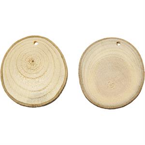 Wooden disc with hole