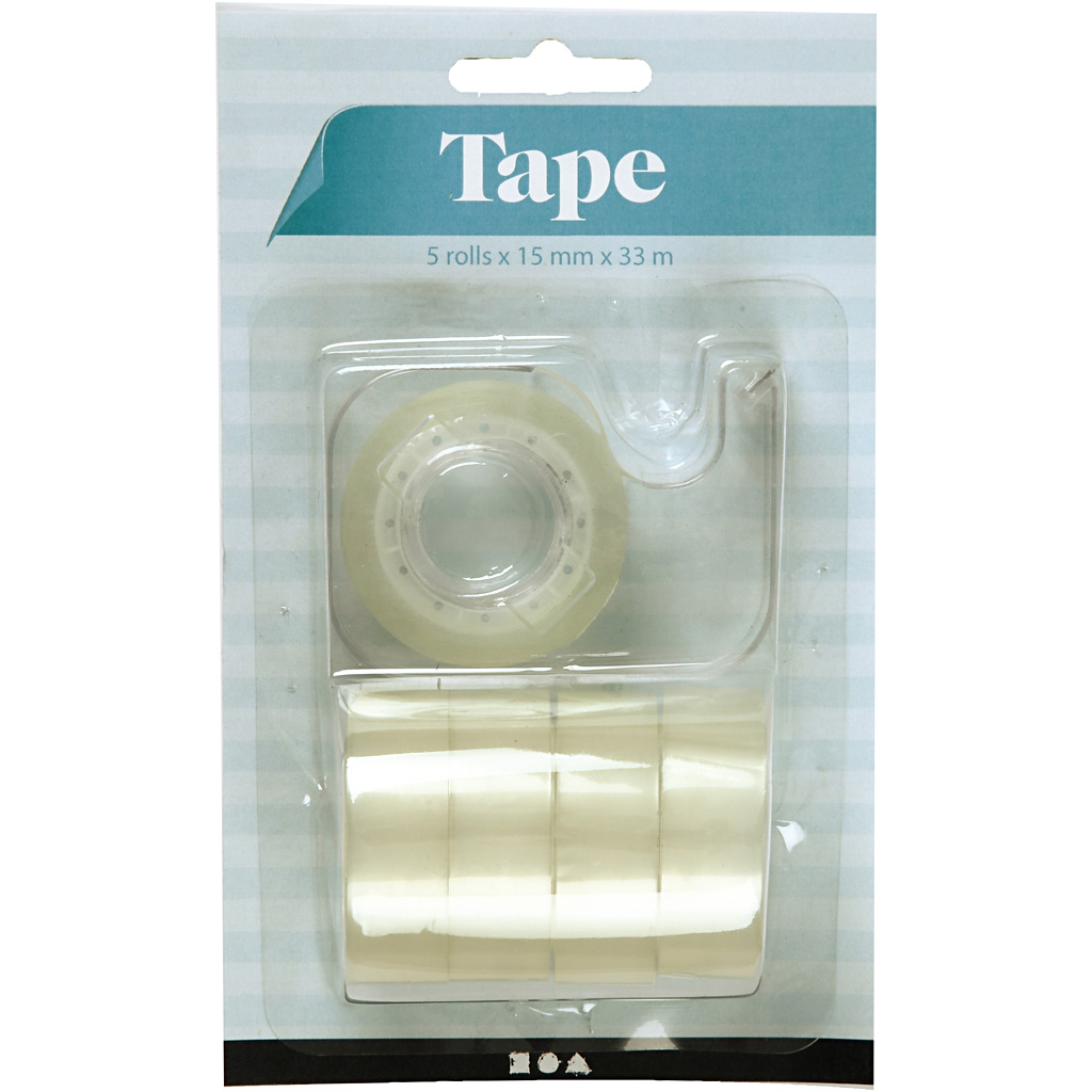 Dispenser With Tape, W: 15 mm, 1 Set