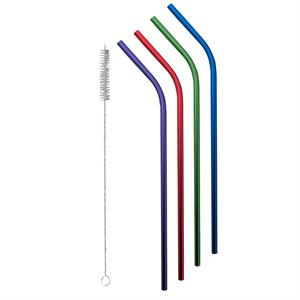 Avanti Stainless Steel Straws Rainbow (Set of 4)