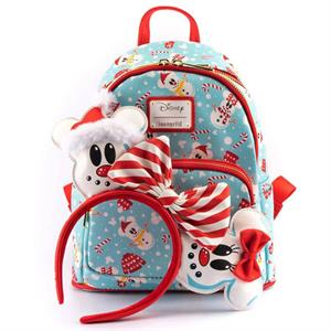 Disney Mickey Mouse Snowman Mini Backpack & Headband